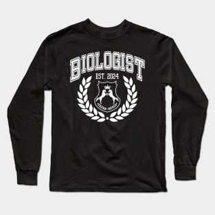 College Biology Graduation Gift | Biologist 2024 Long Sleeve T-Shirt